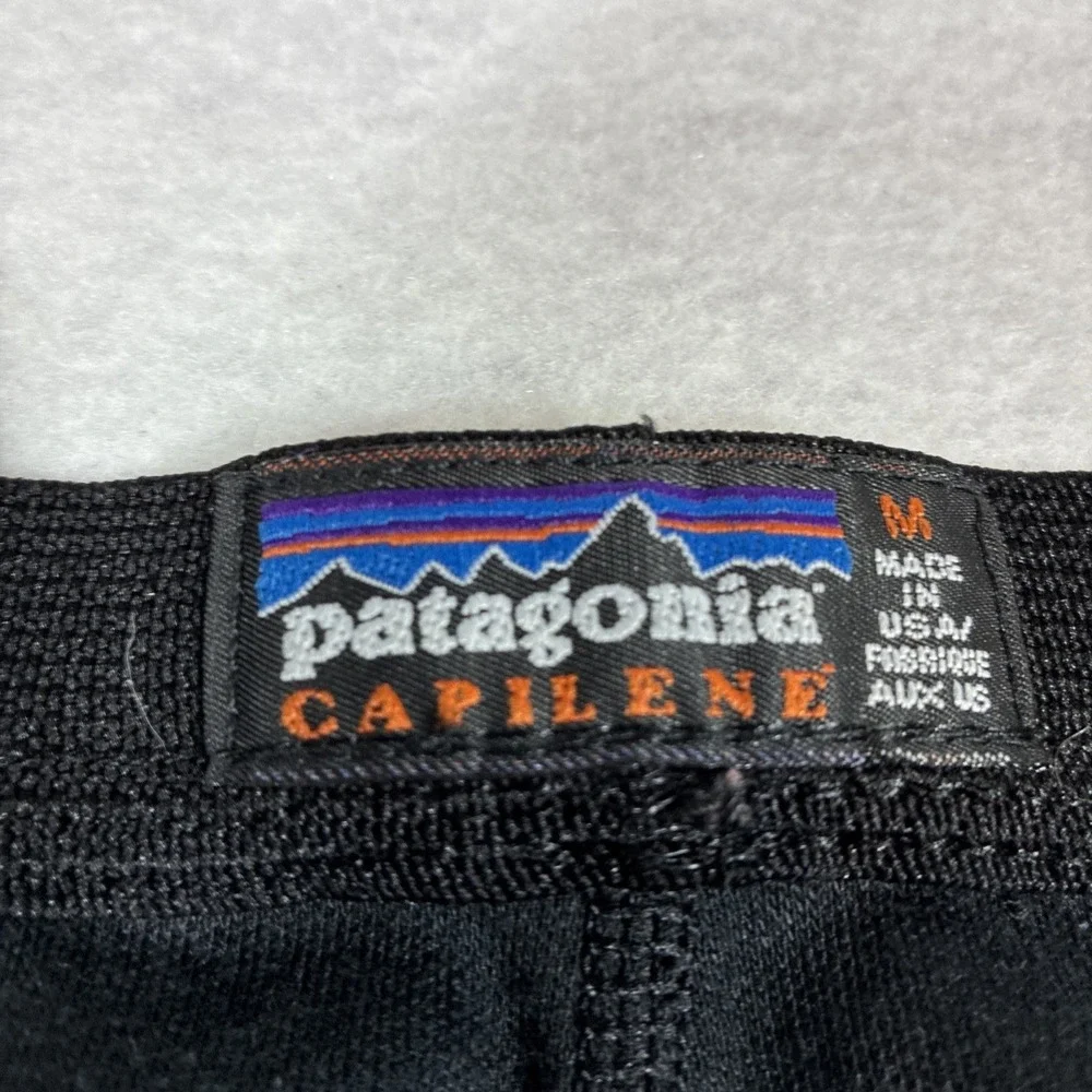 PATAGONIA Men's Capilene 3 Midweight Bottoms Black Baselayer Size Medium Outdoor